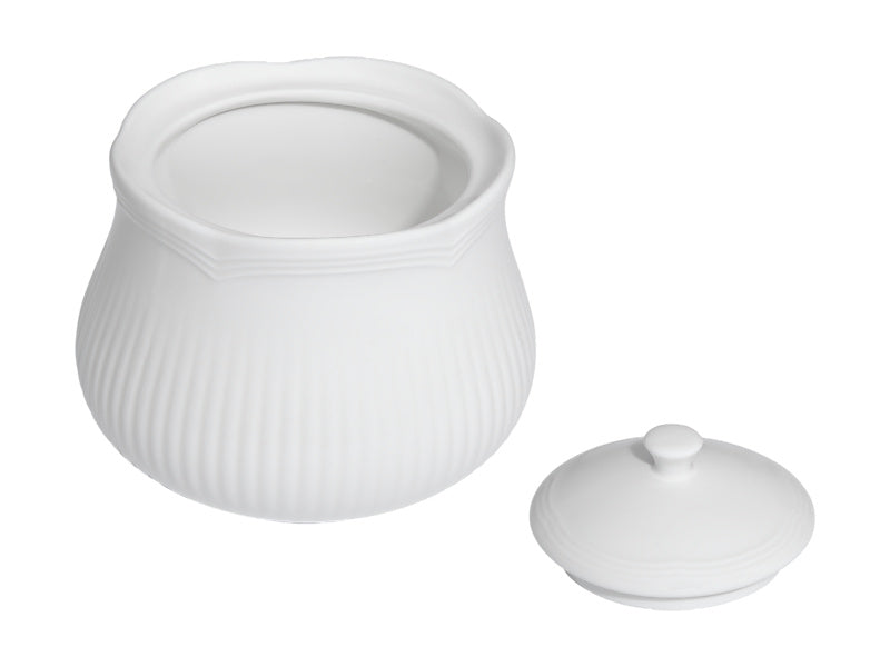 White Basics Rococo Sugar Bowl