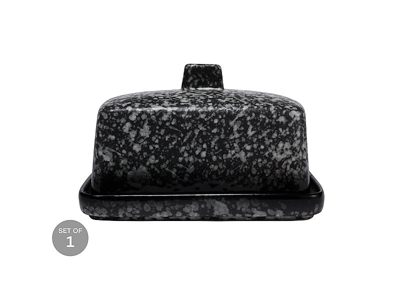 Caviar Granite Butter Dish Gift Boxed