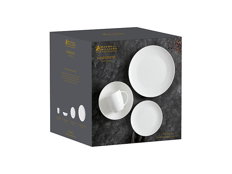 Cashmere Resort Coupe Dinner Set 16pc Gift Boxed