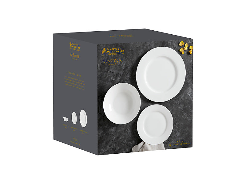 Cashmere Villa Rim Dinner Set 12pc Gift Boxed