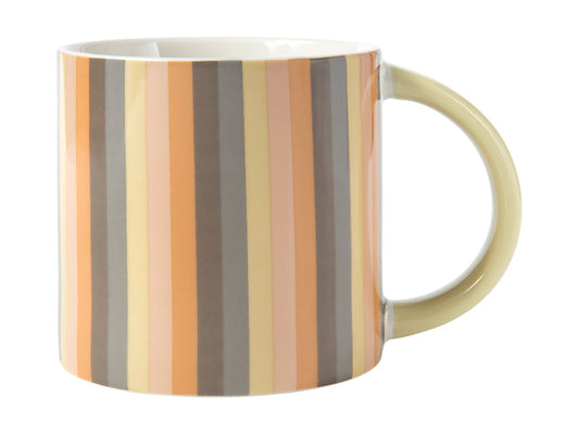 Power Pop Stripes Mug 400ML Charcoal