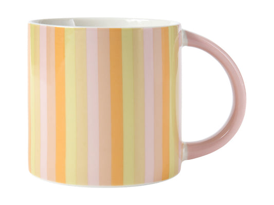 Power Pop Stripes Mug 400ML Rose