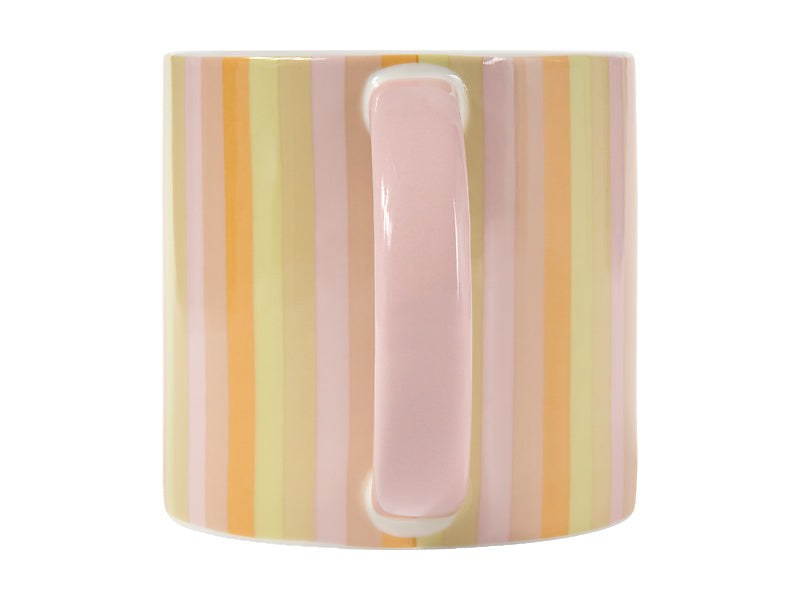 Power Pop Stripes Mug 400ML Rose