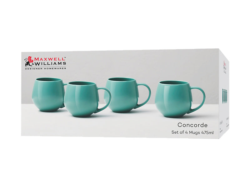 Concorde Mug 475ML Set of 4 Jade Gift Boxed