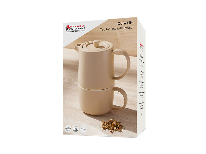 Cafe Life Tea for One With Infuser Gift Boxed