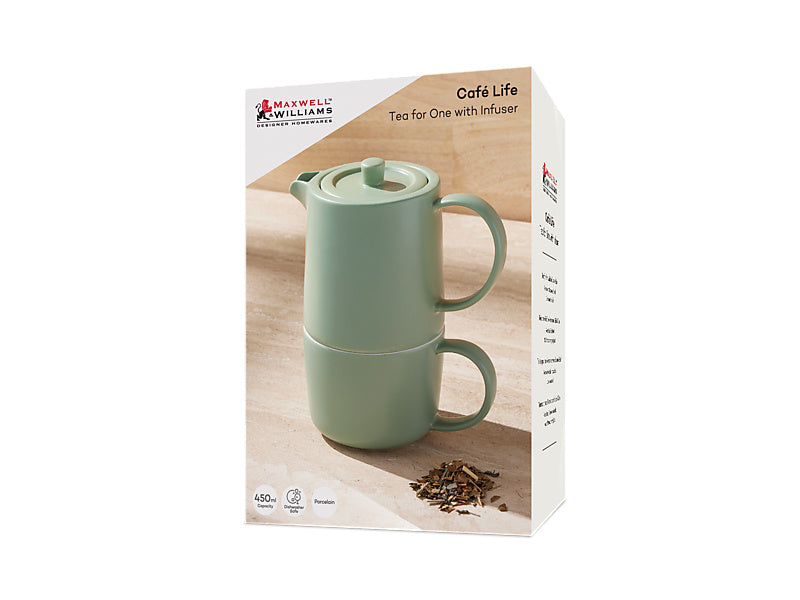 Cafe Life Tea for One With Infuser Gift Boxed