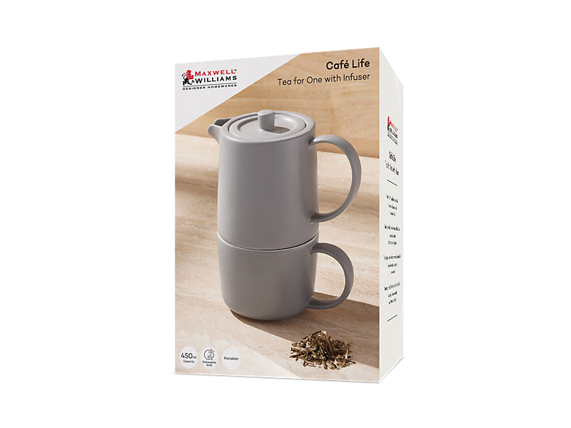 Cafe Life Tea for One With Infuser Gift Boxed