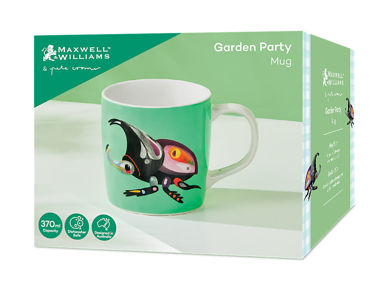 Pete Cromer Garden Party Mug Rhino Beetle Gift Boxed