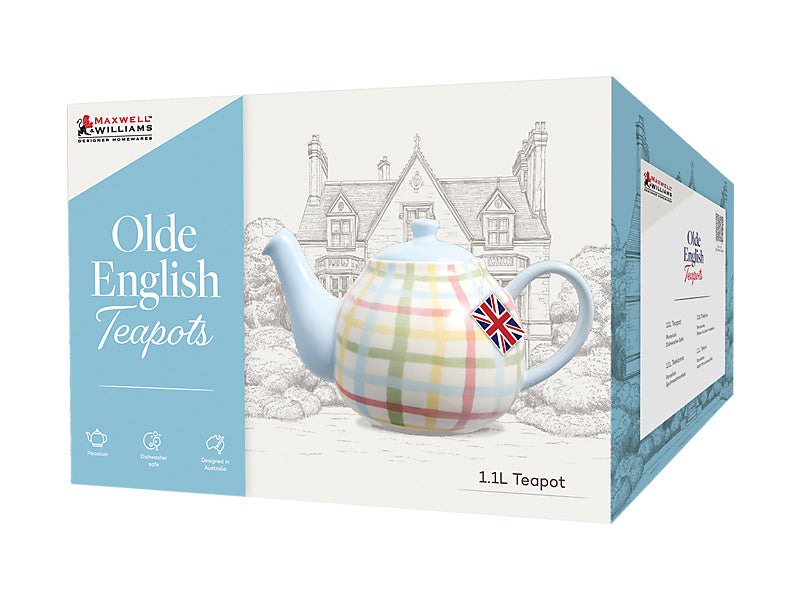 Olde English Teapot Multi Check Gift Boxed