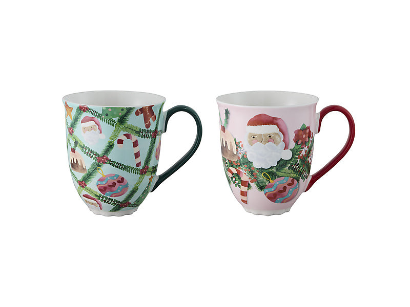 Tis The Season Mug Set of 2 Mixed Gift Boxed