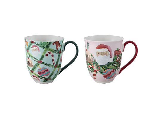 Tis The Season Mug Set of 2 Mixed Gift Boxed