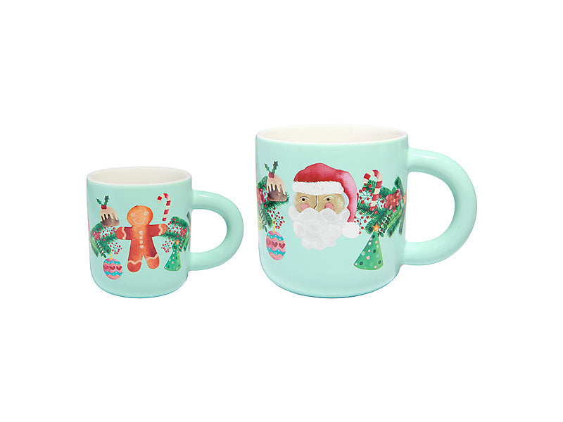 Tis The Season Santa & Me Mug Set of 2 Gift Boxed