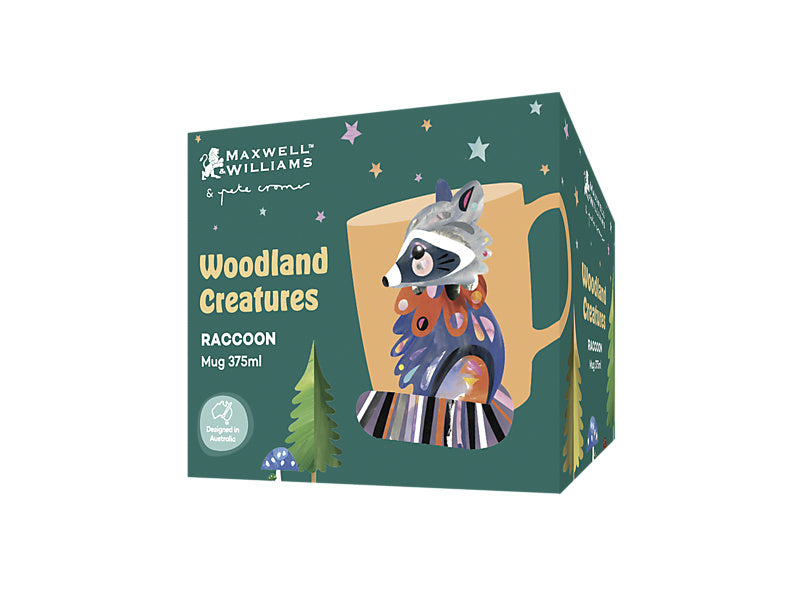 Pete Cromer Woodland Creatures Mug Raccoon Gift Boxed