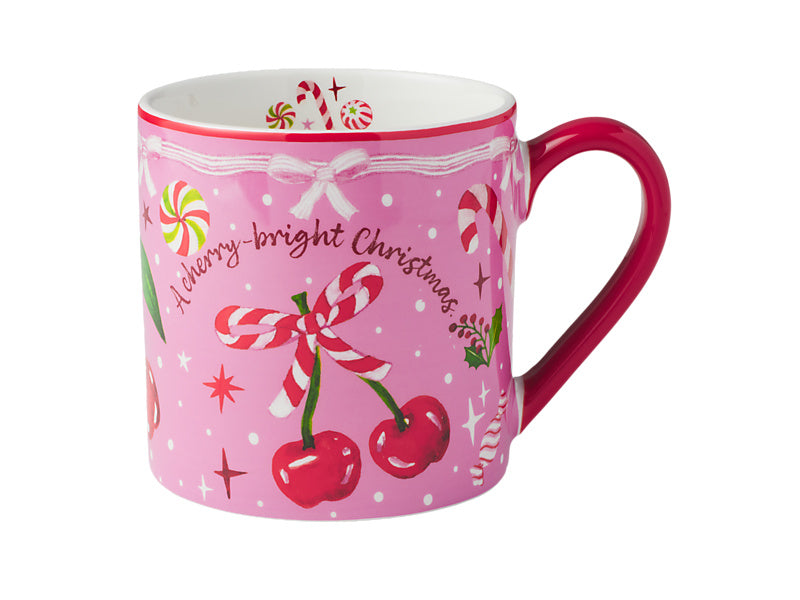 Fa la la Mug Set of 2 Assorted Pink & Blue Gift Boxed