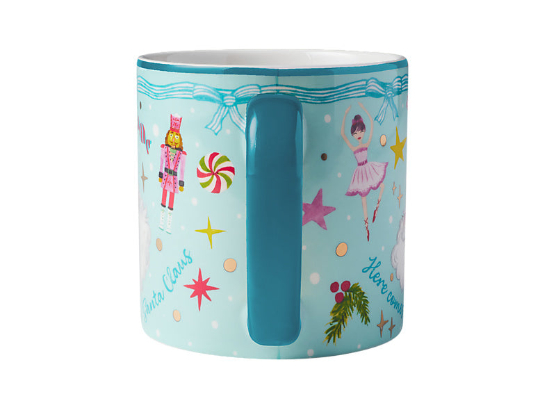 Fa la la Mug Set of 2 Assorted Pink & Blue Gift Boxed