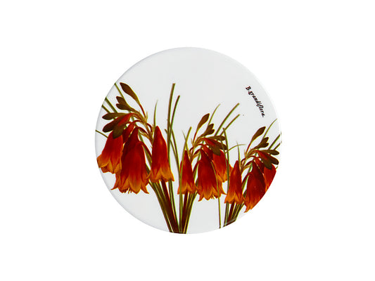 Royal Botanic Gardens Australian Botanics Ceramic Round Coaster 9.5cm Christmas Bells