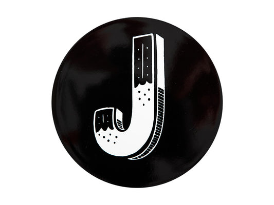 The Letterettes Ceramic Round Coaster 10.5cm "J" Gift Boxed