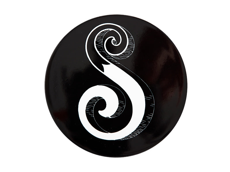 The Letterettes Ceramic Round Coaster 10.5cm "S" Gift Boxed