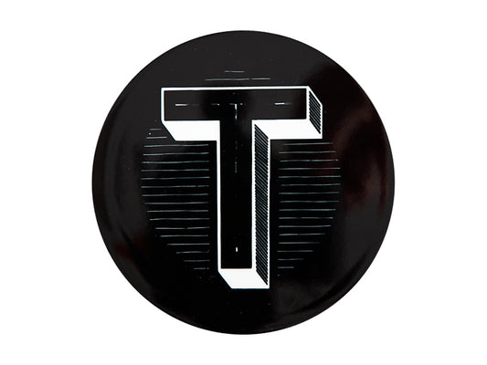 The Letterettes Ceramic Round Coaster 10.5cm "T" Gift Boxed