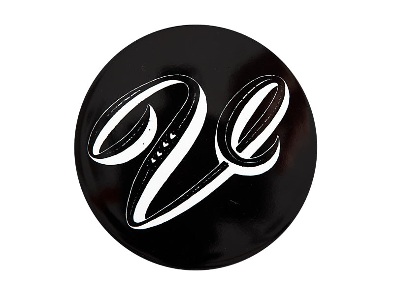 The Letterettes Ceramic Round Coaster 10.5cm "V" Gift Boxed Maxwell