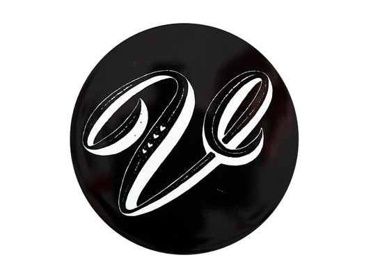 The Letterettes Ceramic Round Coaster 10.5cm "V" Gift Boxed