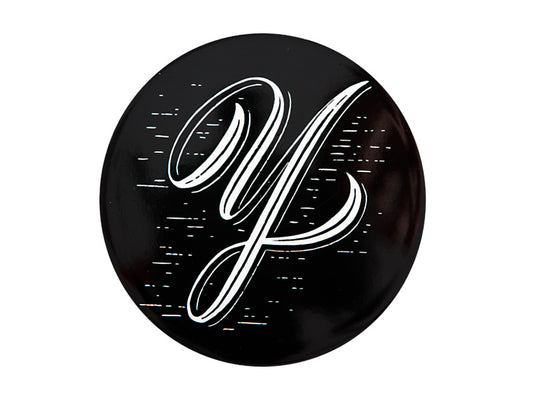 The Letterettes Ceramic Round Coaster 10.5cm "Y" Gift Boxed