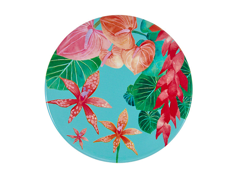 Teas & C's Tropicana Ceramic Round Coaster Tropical