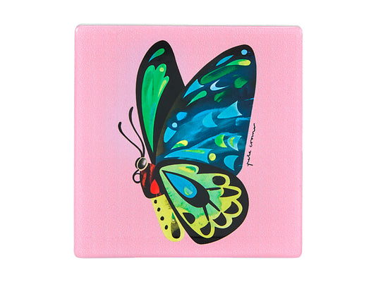 Pete Cromer Garden Party Ceramic Square Coaster Butterfly
