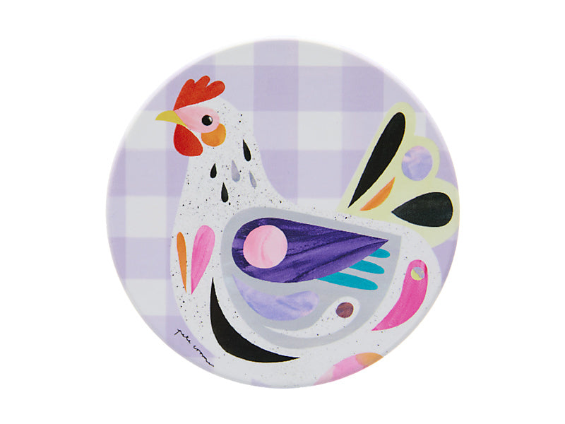Pete Cromer Barn Friends Ceramic Round Coaster Chook