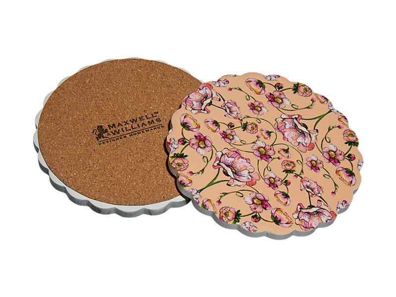 Estelle Michaelides Mystique Ceramic Round Coaster Melon