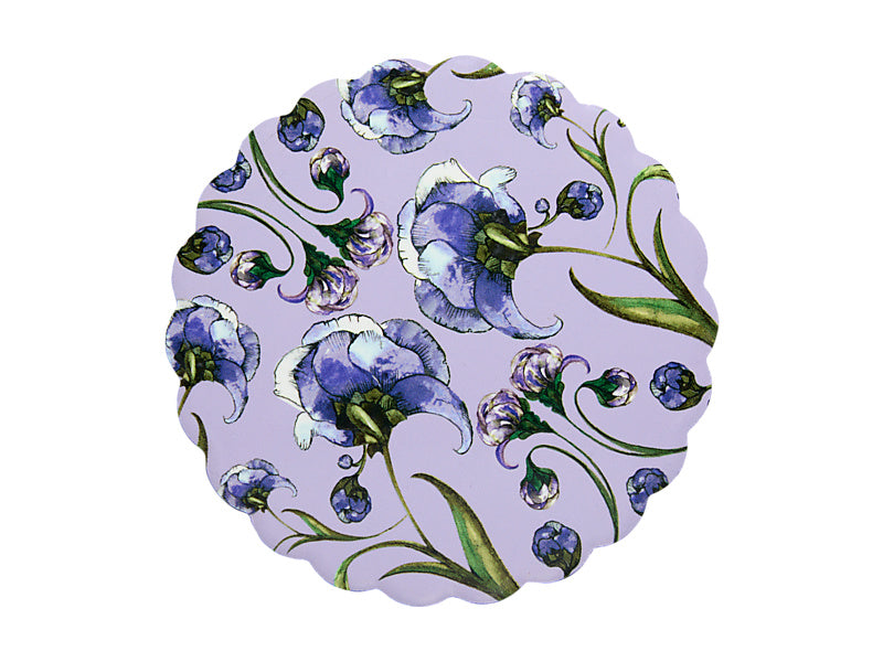Estelle Michaelides Mystique Ceramic Round Coaster Violet