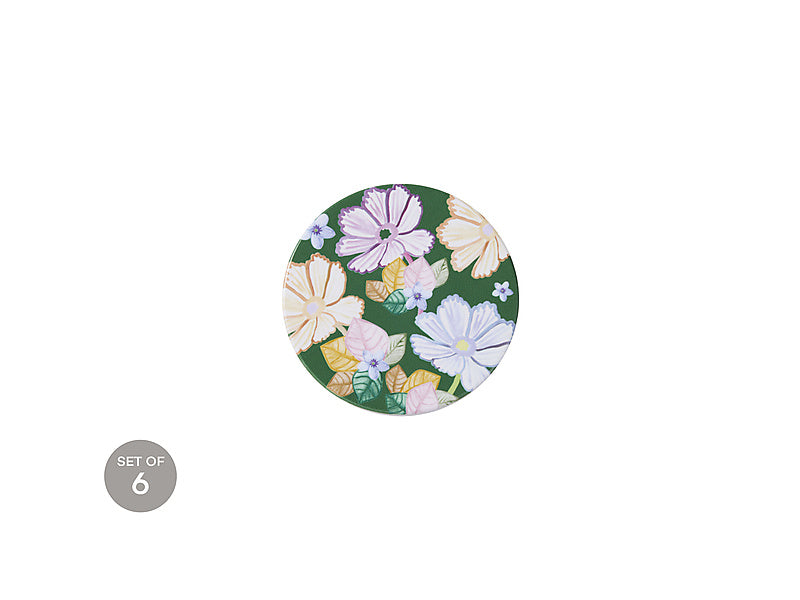 Poppy Love Ceramic Round Coaster