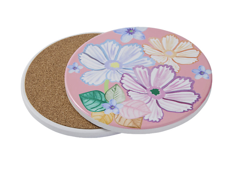 Poppy Love Ceramic Round Coaster