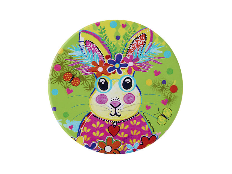 Donna Sharam Kaleidoscope Ceramic Round Coaster Roger