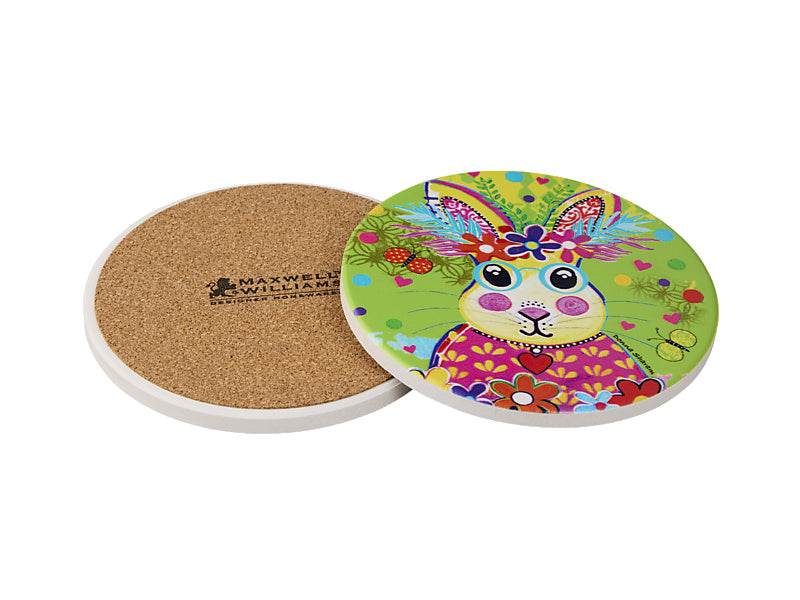 Donna Sharam Kaleidoscope Ceramic Round Coaster Roger