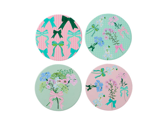 Cherish Ceramic Coaster Set of 4 Assorted Gift Boxed