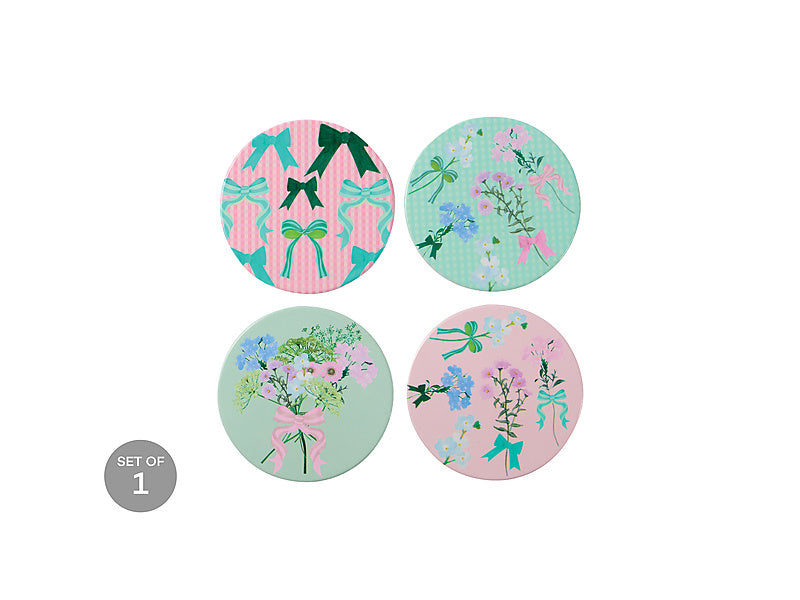 Cherish Ceramic Coaster Set of 4 Assorted Gift Boxed