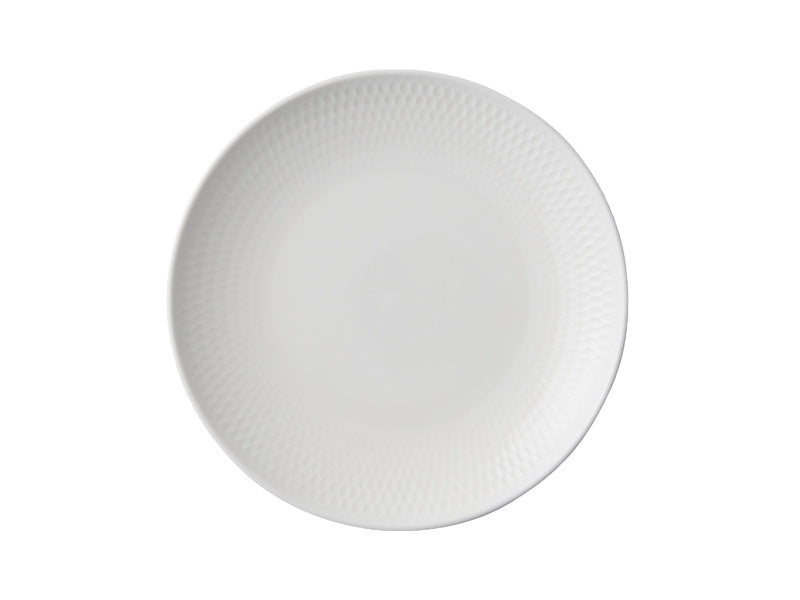 White Basics Diamonds Coupe Plate