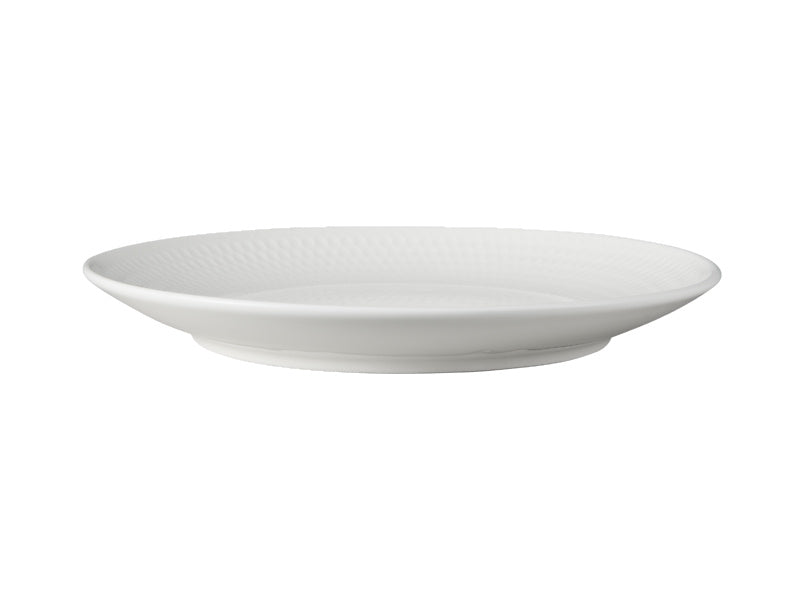 White Basics Diamonds Coupe Plate