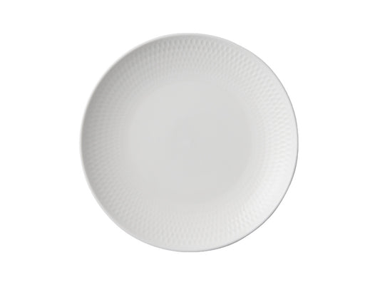 White Basics Diamonds Coupe Plate