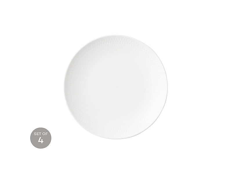 White Basics Diamonds Coupe Plate