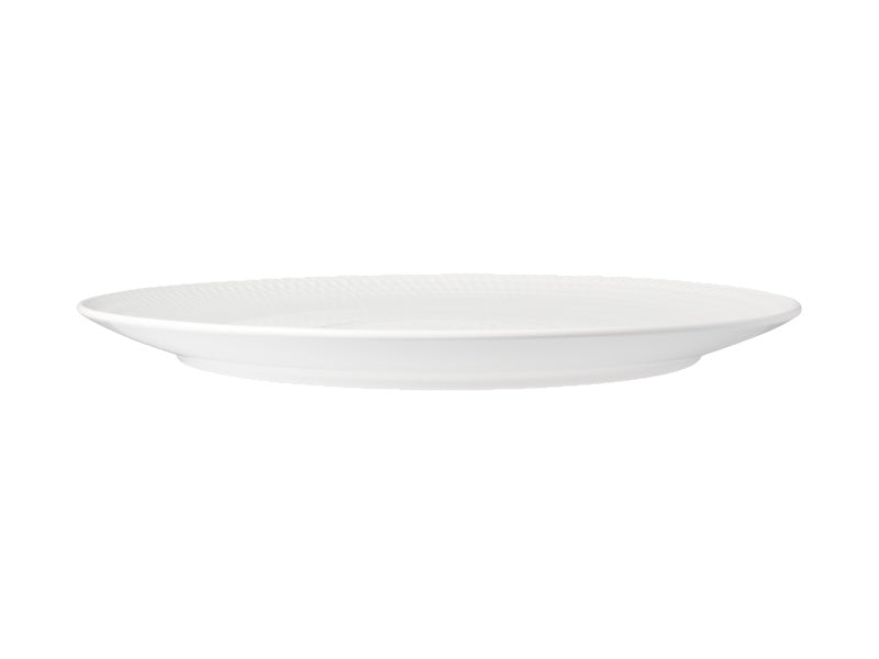 White Basics Diamonds Round Platter 36cm Gift Boxed