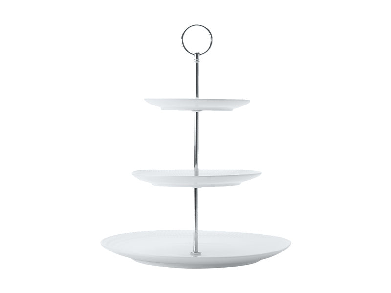 White Basics Diamonds 3-Tier Cake Stand Gift Boxed