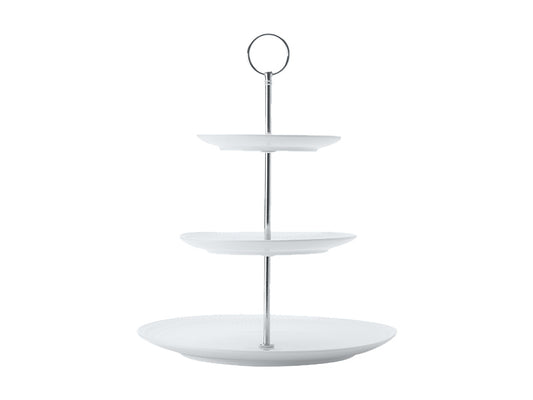 White Basics Diamonds 3-Tier Cake Stand Gift Boxed