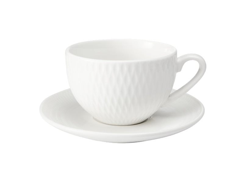 White Basics Diamonds Demi Cup & Saucer 90ML