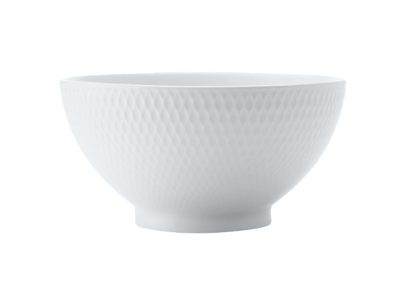 White Basics Diamonds Rice Bowl 12.5cm