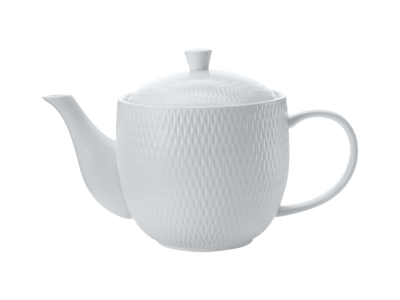 White Basics Diamonds Teapot 800ML Gift Boxed