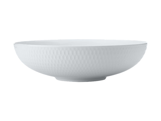 White Basics Diamonds Round Serving Bowl 28cm