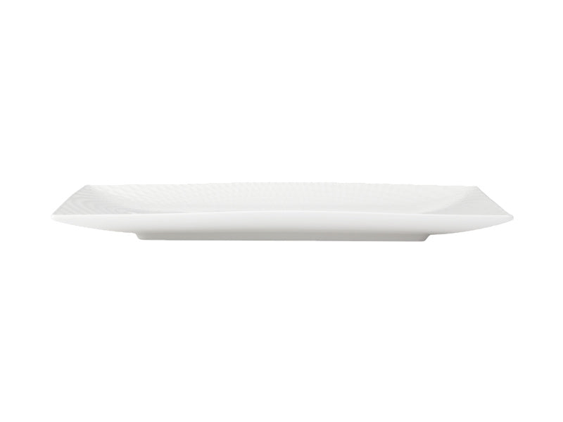 White Basics Diamonds Rectangular Platter 25x18cm Gift Boxed