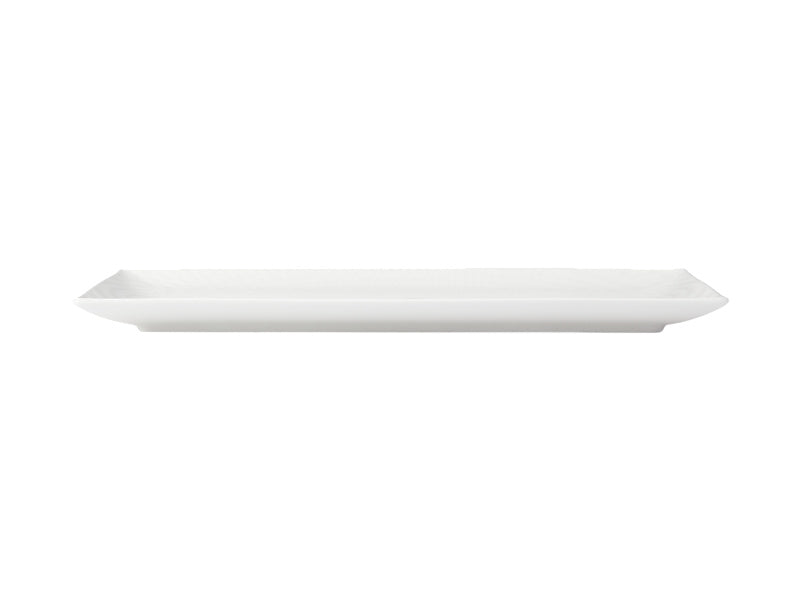 White Basics Diamonds Rectangular Platter 35x19cm Gift Boxed